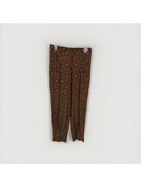 Vintage Liz Sport Floral Paisley Pants Preppy English Countryside Size 12